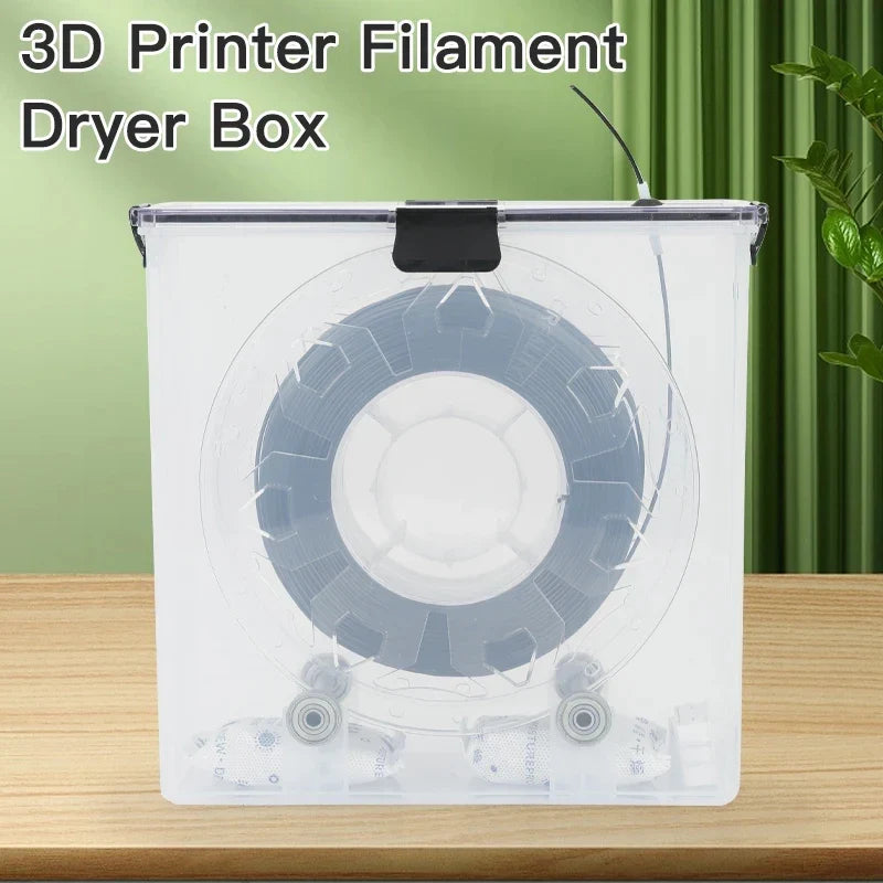3D Printer Filament Dryer Box - Airtight Moisture-Resistant Storage with Real-Time Humidity Monitor