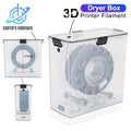 3D Printer Filament Dryer Box - Airtight Moisture-Resistant Storage with Real-Time Humidity Monitor