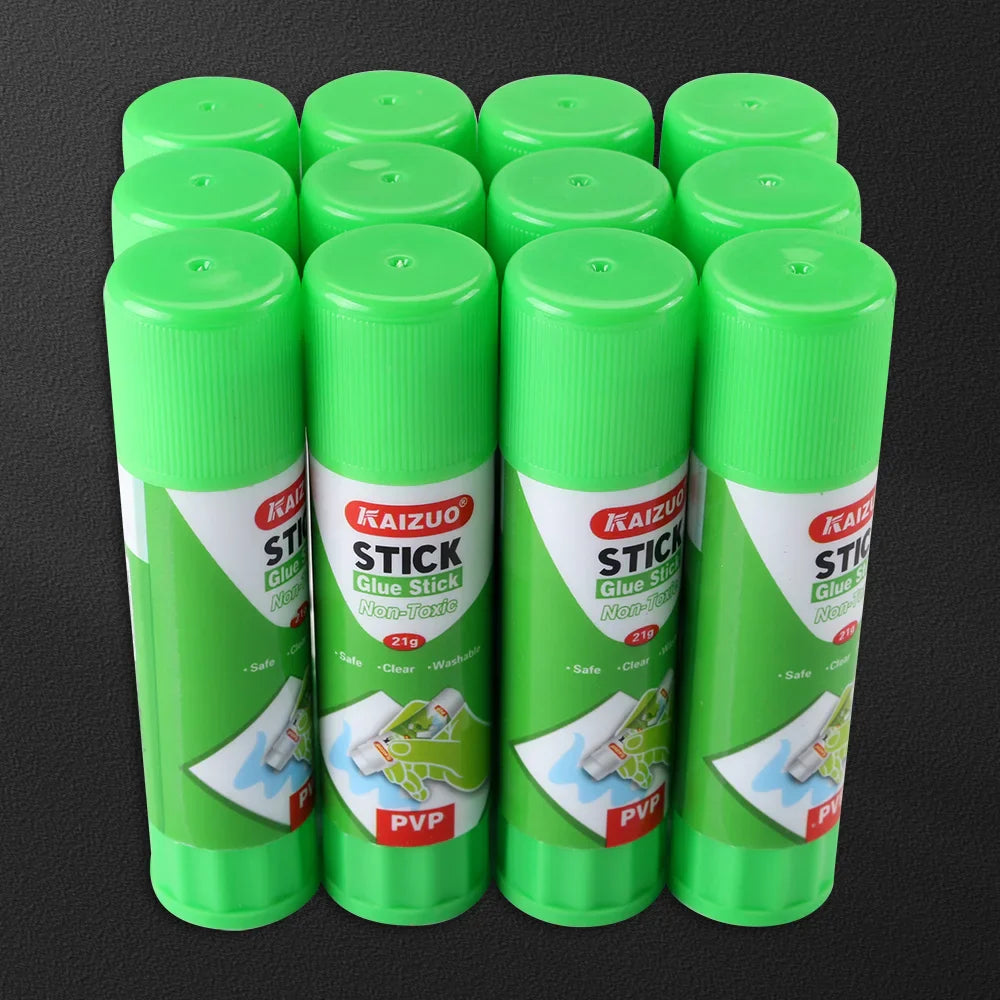 Non-Toxic Washable Glue Stick for 3D Printer Hotbed — 24 x 98 mm (0.94 x 3.86 in), 21 g (0.74 oz) — 3/5/10/12-Pack
