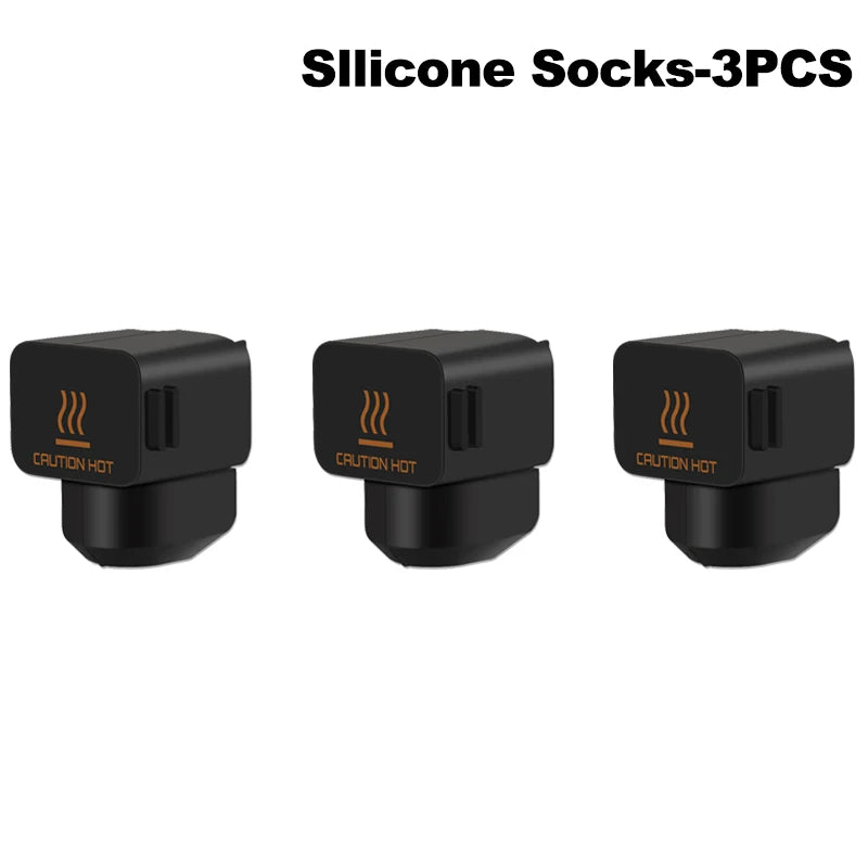 3D Printer Hotend Kit with 0.2, 0.4, 0.6, 0.8mm Nozzles and Silicone Brush — Assembly Replacement Parts